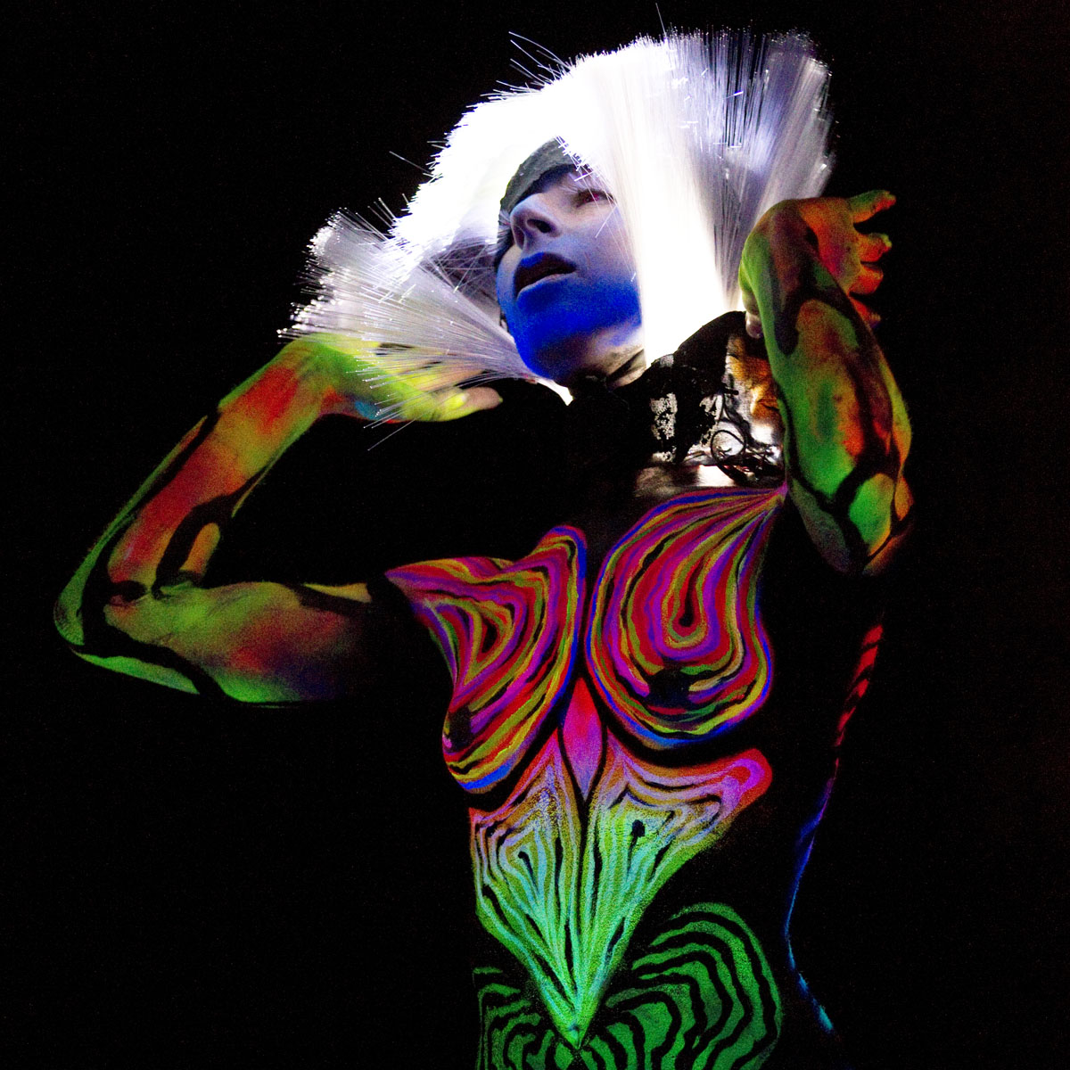 Bodypainting der Fluoroshow von Joana Bastos (POR)