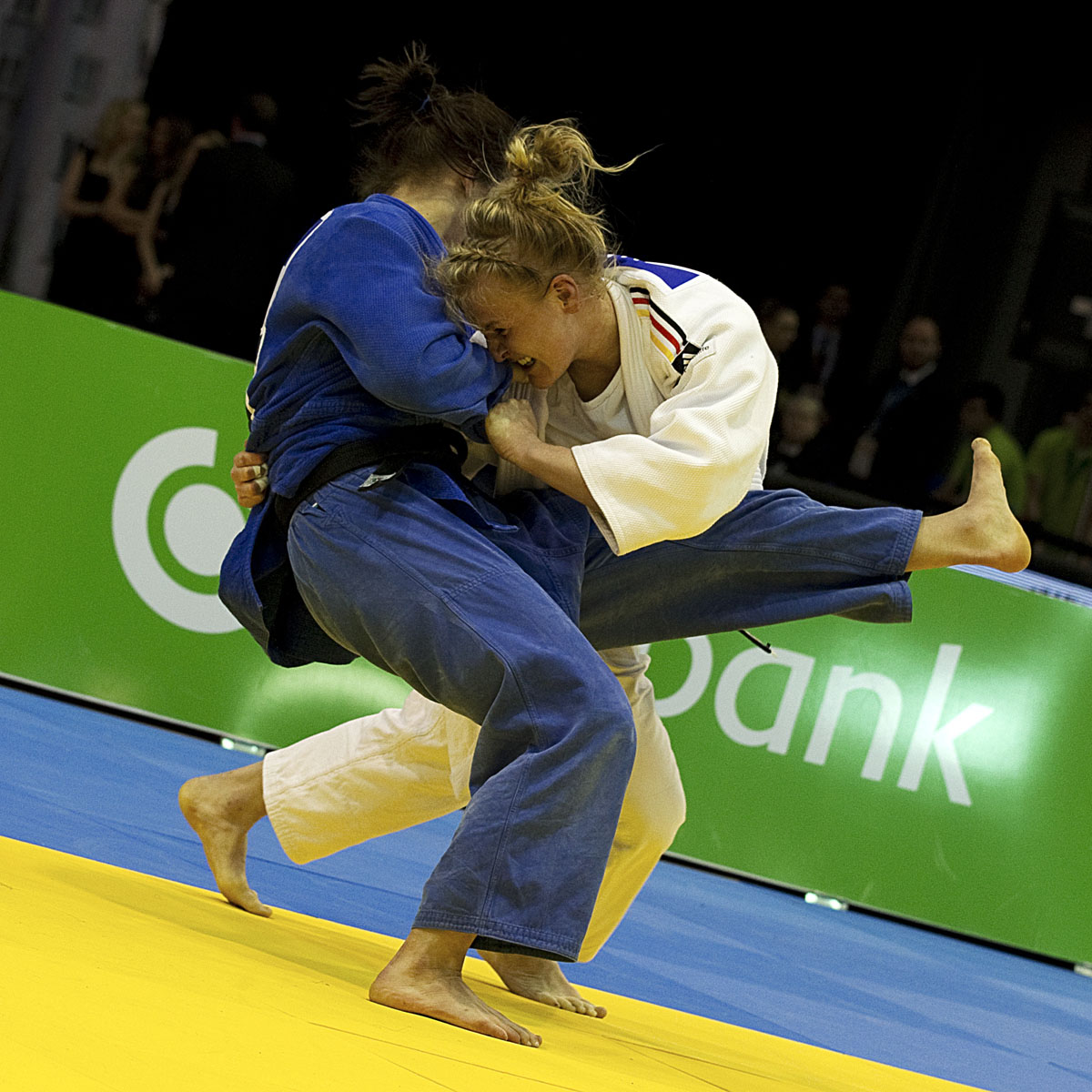 Anamari Velensek (SLO) vs Luise Malzahn (GER) im Finale der Frauen -78kg