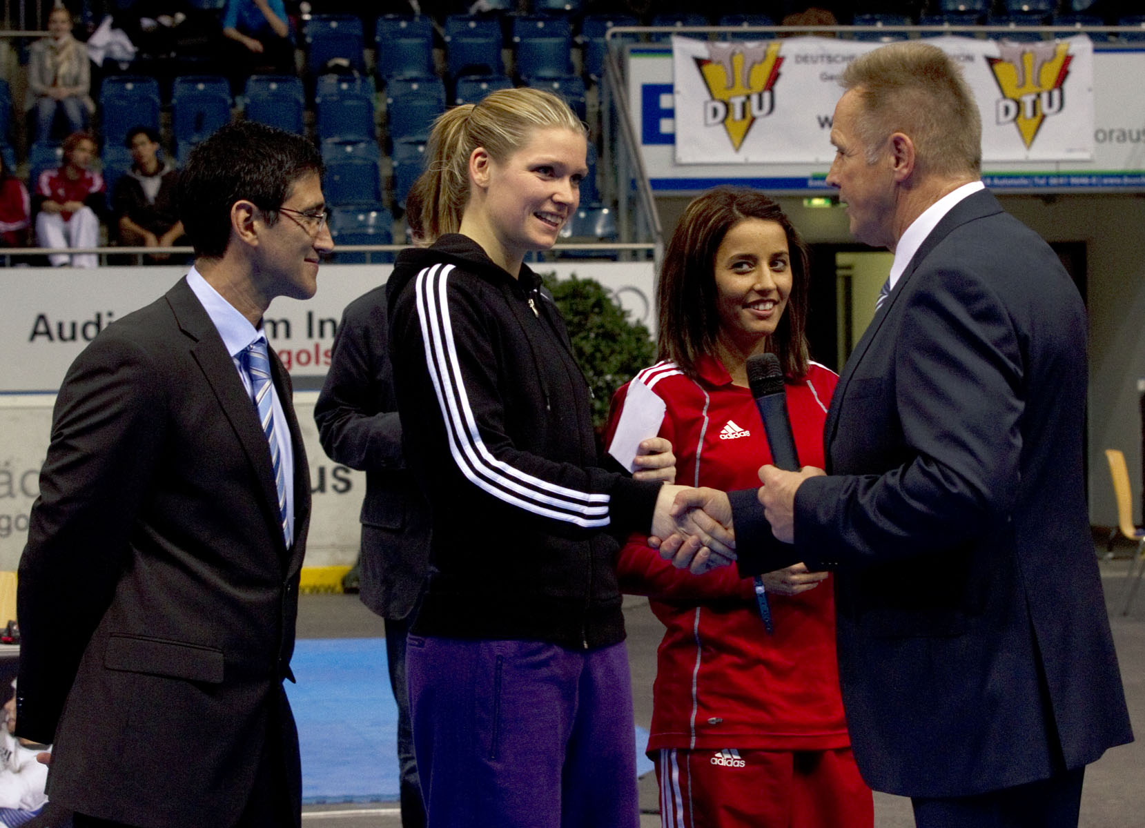 Gratulation zur Olympiateilnahme 2012 vom Präsidenten der DTU