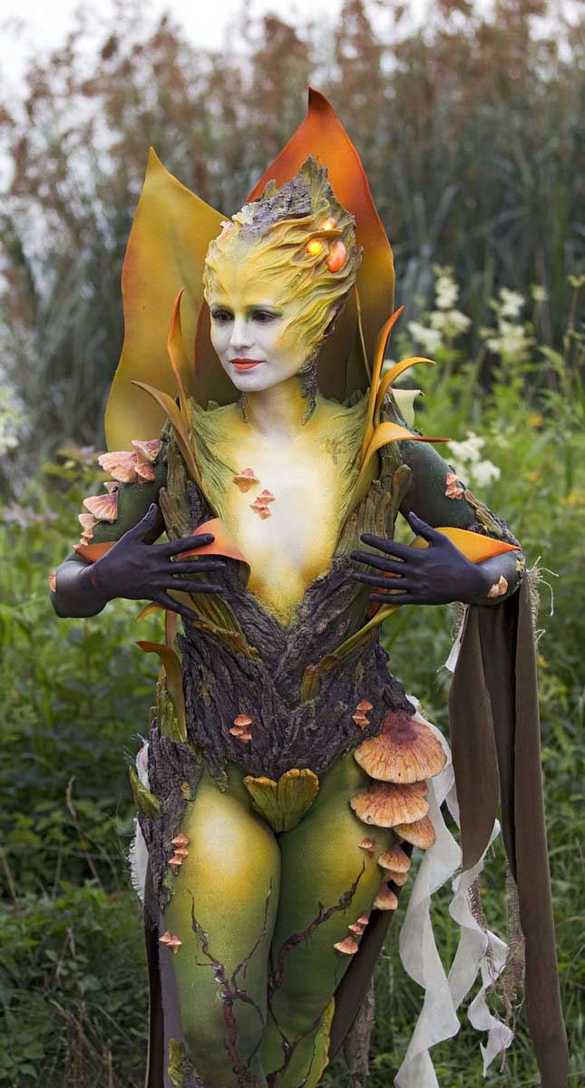 Bodypainting Waldelfe von Sophia Bue