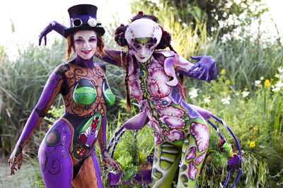 Bodypainting by François Rose (BEL) & Houyam Hajlaoui (BEL) (right)