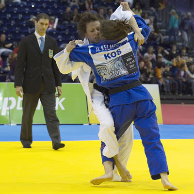 Majlinda Kelmendi (KOS) vs Andreea Chiţu (ROU) im Finale der Frauen -52kg