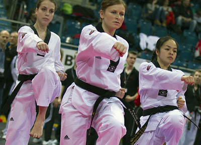 Poomsae des Czech National Team: Jana Honkova, Petra Novotna & Hana Vu