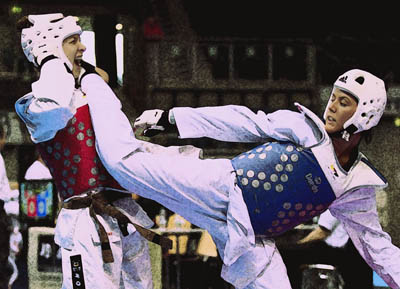 Natalie Wenzel (AC Ückerath) vs Rabia Gülec (Taekwondo Özer e.V.)