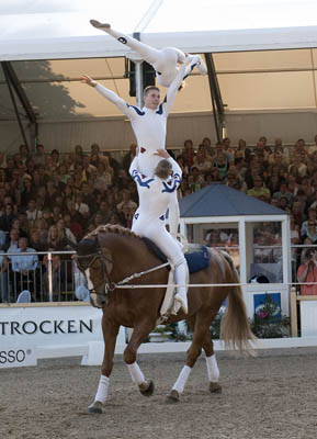 Team France (FRA) - 2. Platz Gruppenvoltigieren